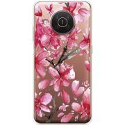 Прозрачный чехол BoxFace Nokia X10 Pink Magnolia