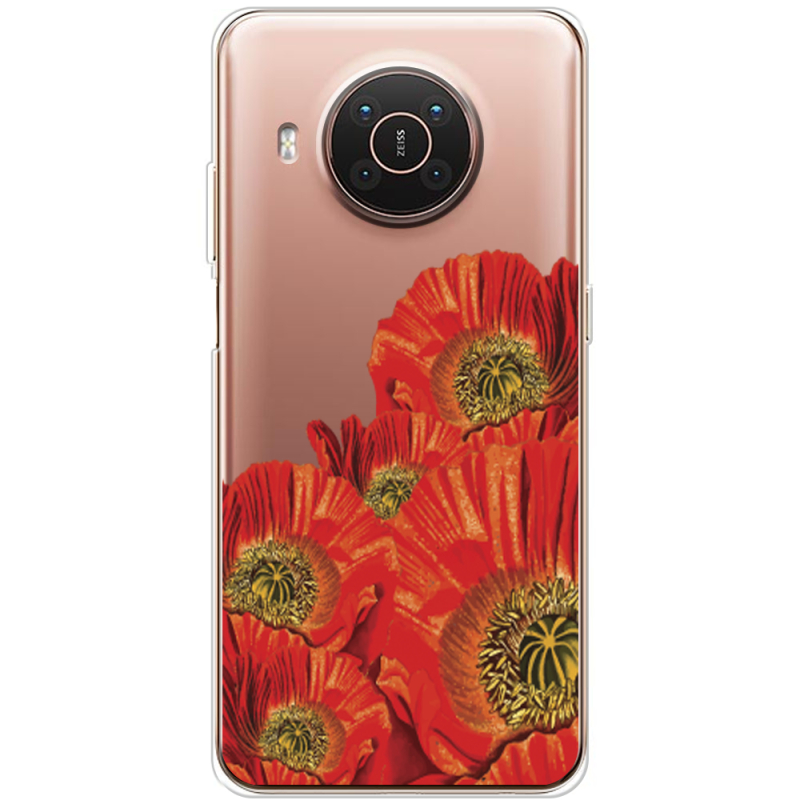 Прозрачный чехол BoxFace Nokia X10 Red Poppies