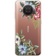 Прозрачный чехол BoxFace Nokia X10 Floral