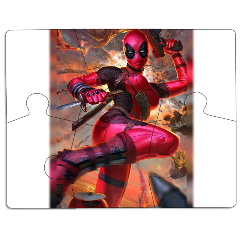 Магнитные фотопазлы 85 на 65 Woman Deadpool