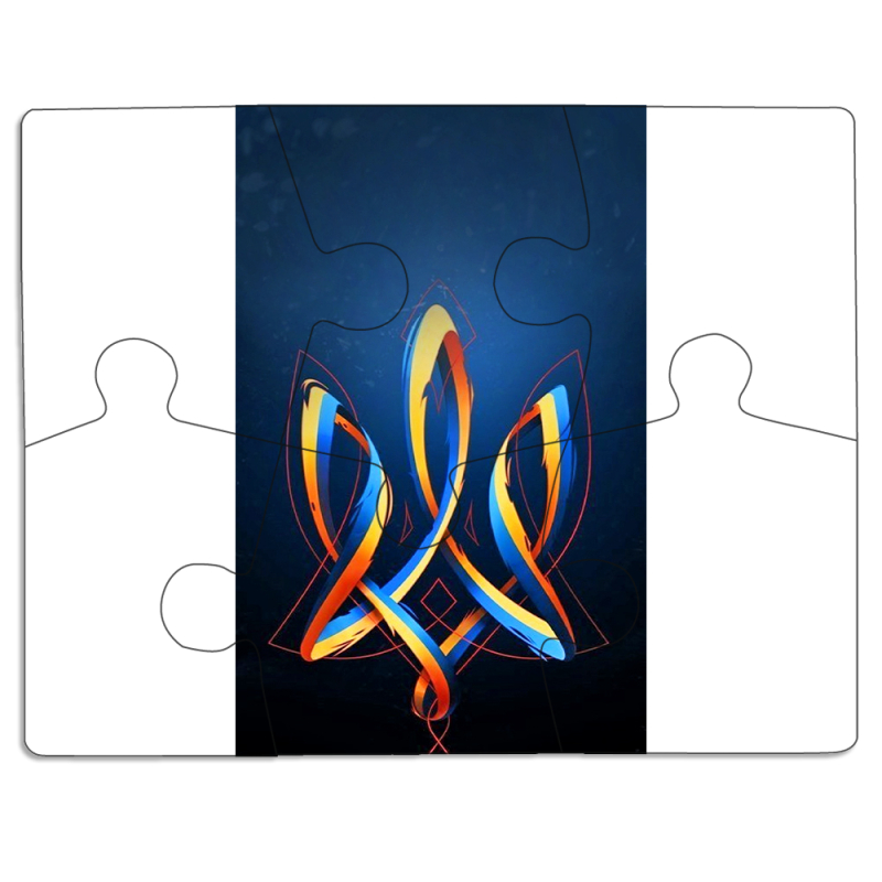 Магнитные фотопазлы 85 на 65 Ukrainian Emblem