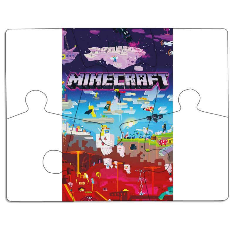 Магнитные фотопазлы 85 на 65 Minecraft World Beyond