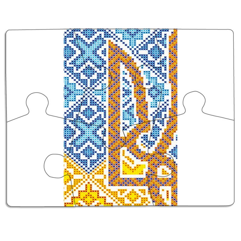 Магнитные фотопазлы 85 на 65 Тризуб Вишивка