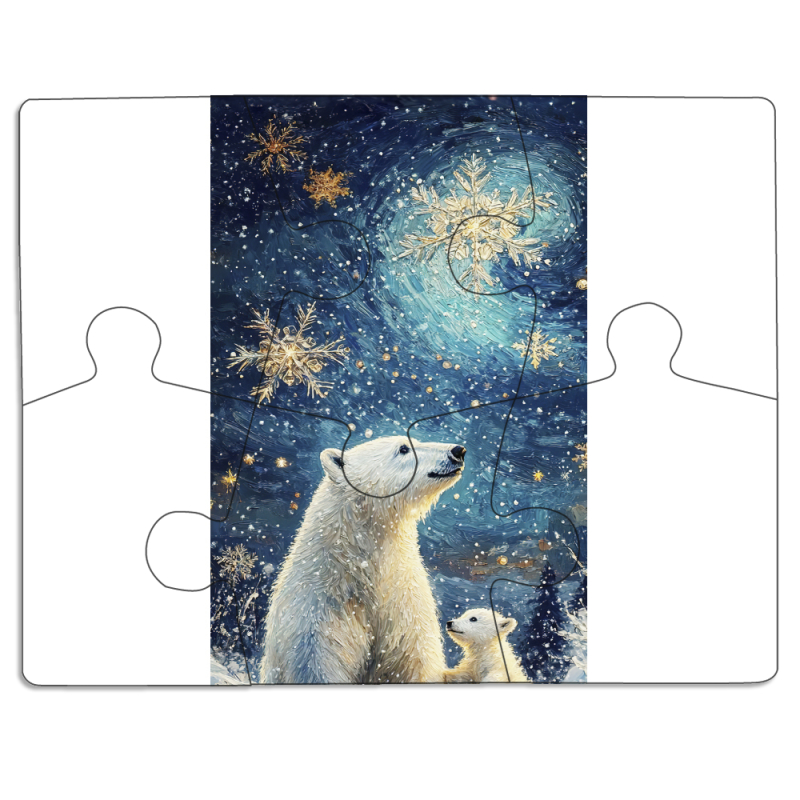 Магнитные фотопазлы 85 на 65 Північні ведмеді
