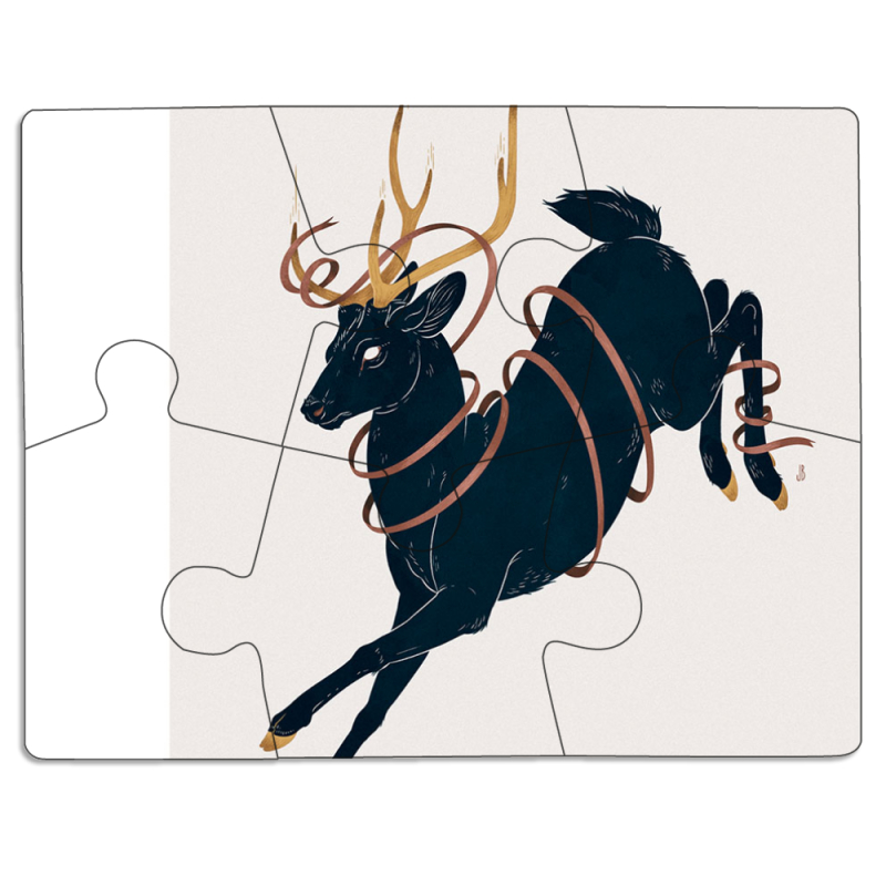 Магнитные фотопазлы 85 на 65 Black Deer