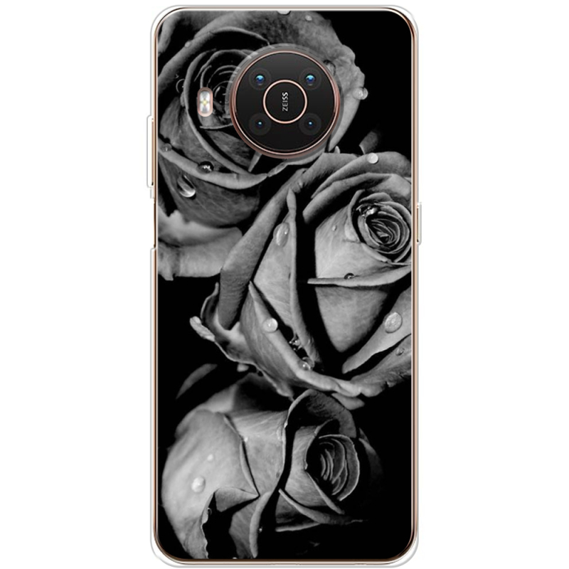 Чехол BoxFace Nokia X20 Black and White Roses