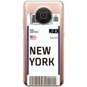 Прозрачный чехол BoxFace Nokia X20 Ticket New York