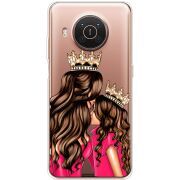 Прозрачный чехол BoxFace Nokia X20 Queen and Princess