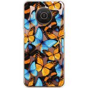 Прозрачный чехол BoxFace Nokia X20 Butterfly Morpho