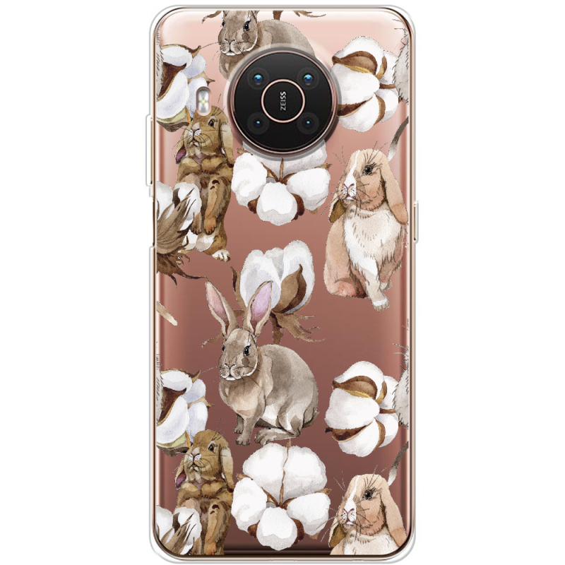 Прозрачный чехол BoxFace Nokia X20 Cotton and Rabbits
