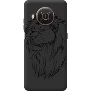 Черный чехол BoxFace Nokia X20 Lion