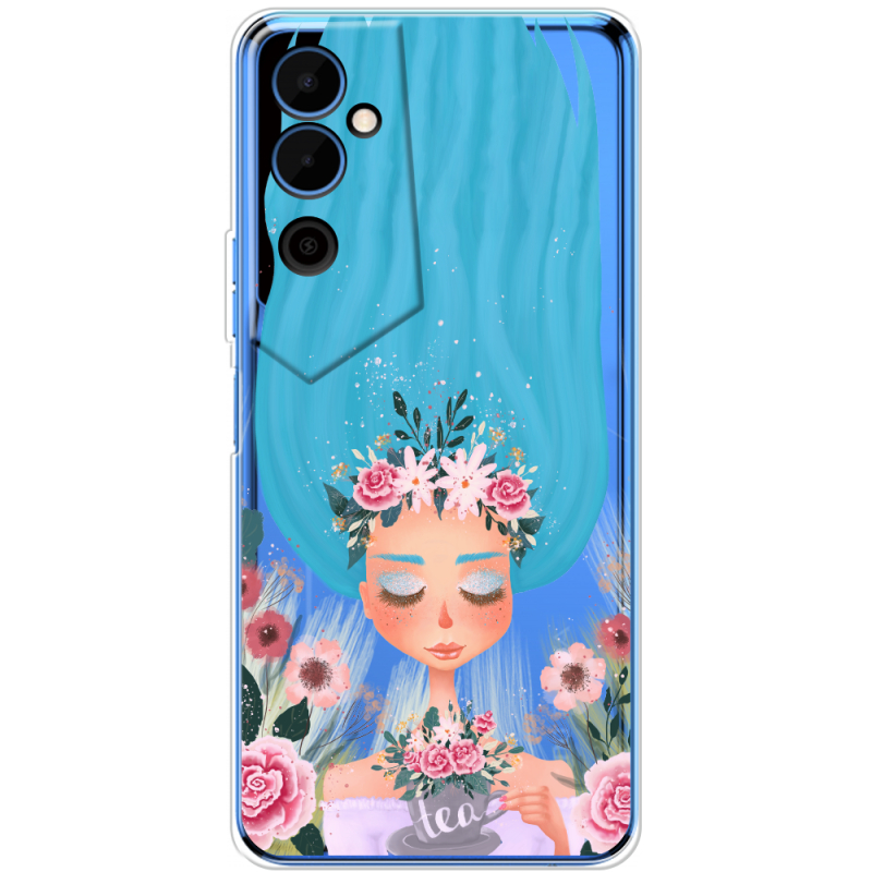 Прозрачный чехол BoxFace Tecno POVA Neo 2 Blue Hair