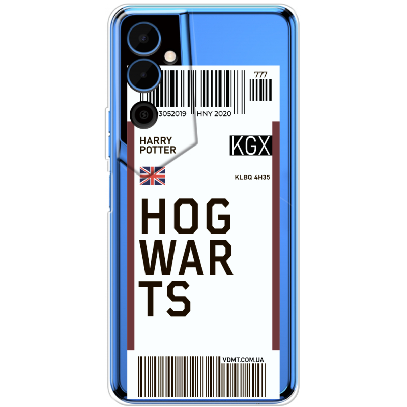 Прозрачный чехол BoxFace Tecno POVA Neo 2 Ticket Hogwarts