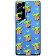 Прозрачный чехол BoxFace Tecno POVA Neo 2 Pattern Baby Yoda