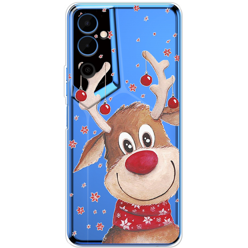 Прозрачный чехол BoxFace Tecno POVA Neo 2 Winter Deer