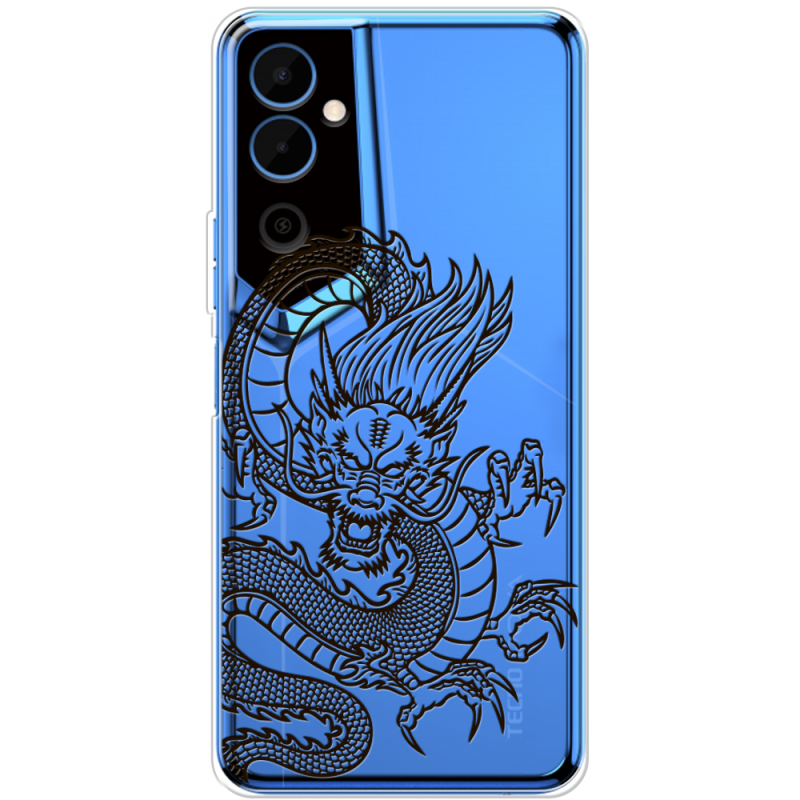 Прозрачный чехол BoxFace Tecno POVA Neo 2 Chinese Dragon