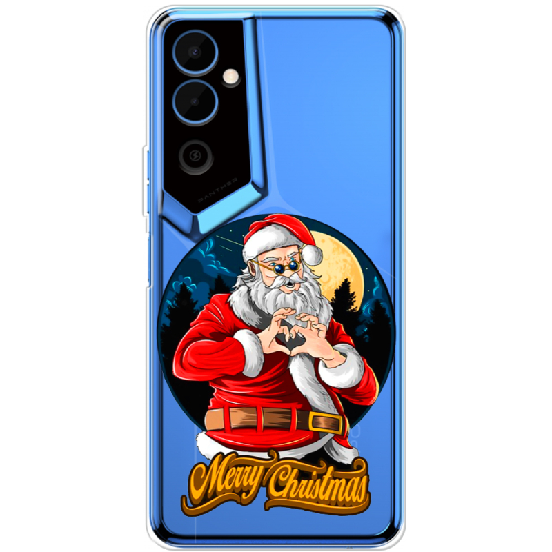 Прозрачный чехол BoxFace Tecno POVA Neo 2 Cool Santa