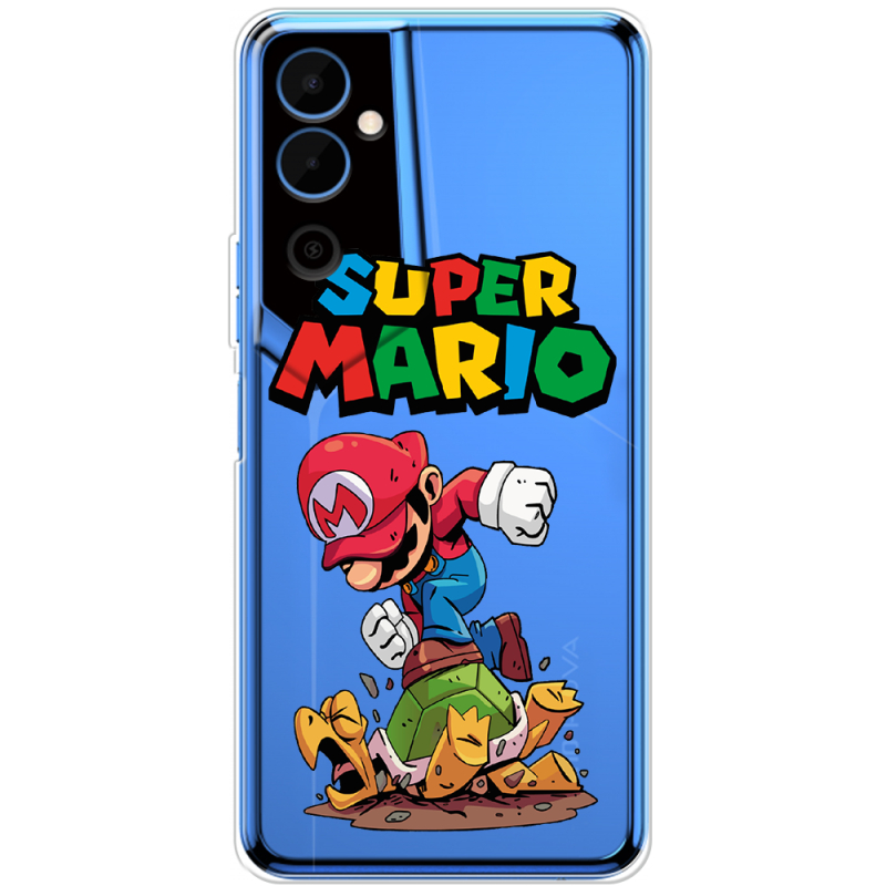 Прозрачный чехол BoxFace Tecno POVA Neo 2 Super Mario