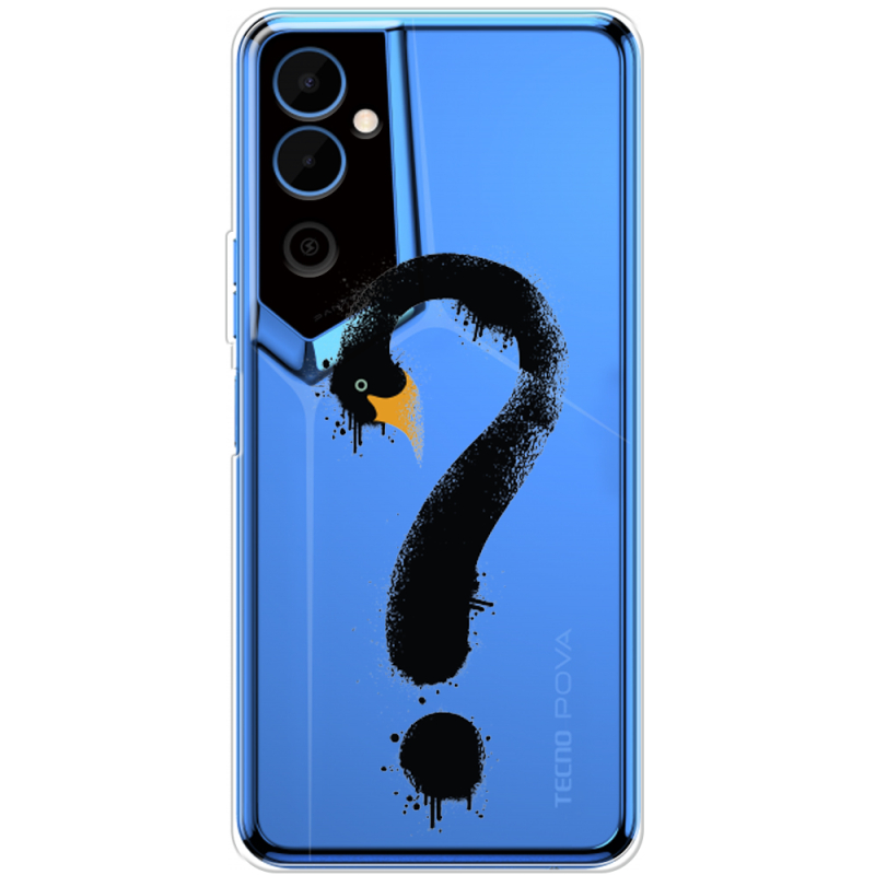Прозрачный чехол BoxFace Tecno POVA Neo 2 Swan question