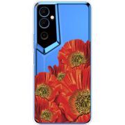 Прозрачный чехол BoxFace Tecno POVA Neo 2 Red Poppies