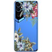 Прозрачный чехол BoxFace Tecno POVA Neo 2 Floral