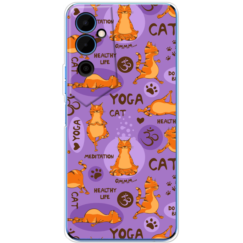 Чехол BoxFace Tecno POVA Neo 2 Yoga Cat