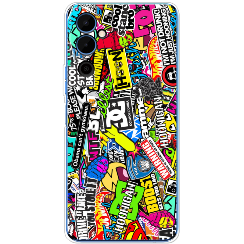 Чехол BoxFace Tecno POVA Neo 2 Multicolored Inscriptions