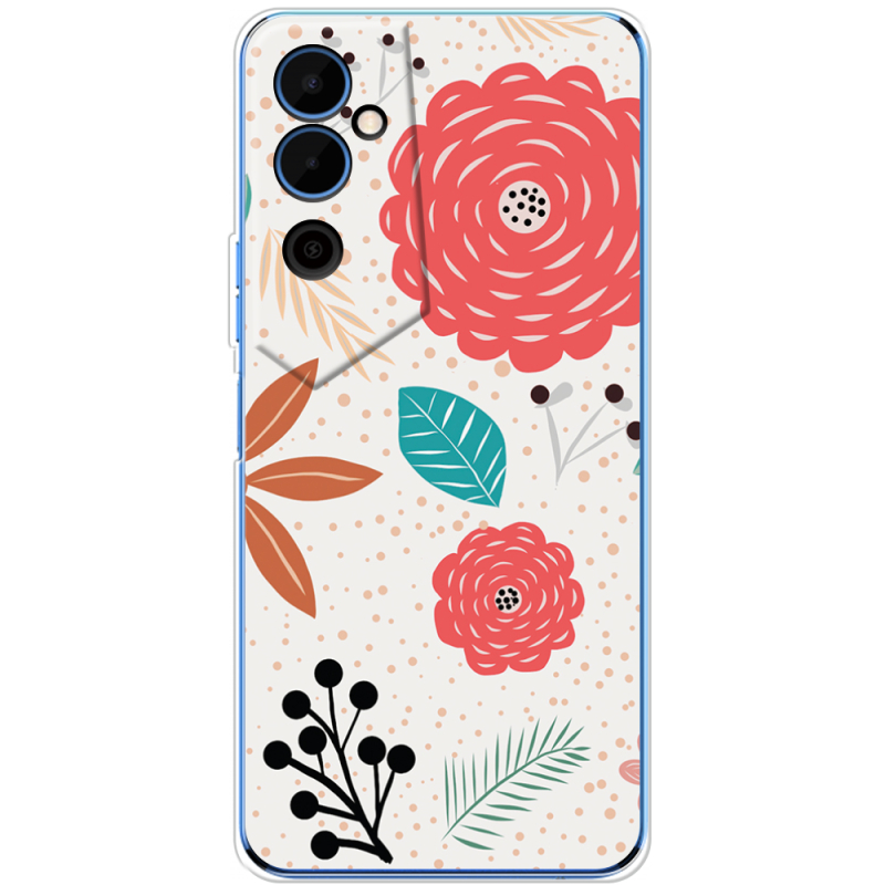 Чехол BoxFace Tecno POVA Neo 2 Line Flowers