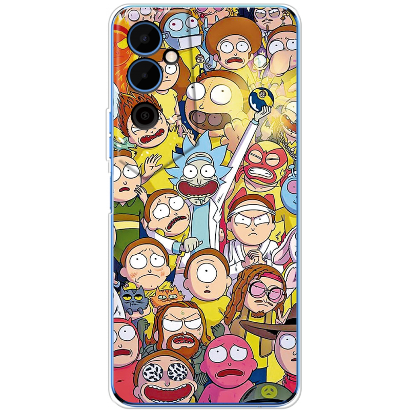 Чехол BoxFace Tecno POVA Neo 2 Rick and Morty