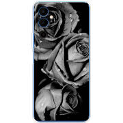 Чехол BoxFace Tecno POVA Neo 2 Black and White Roses