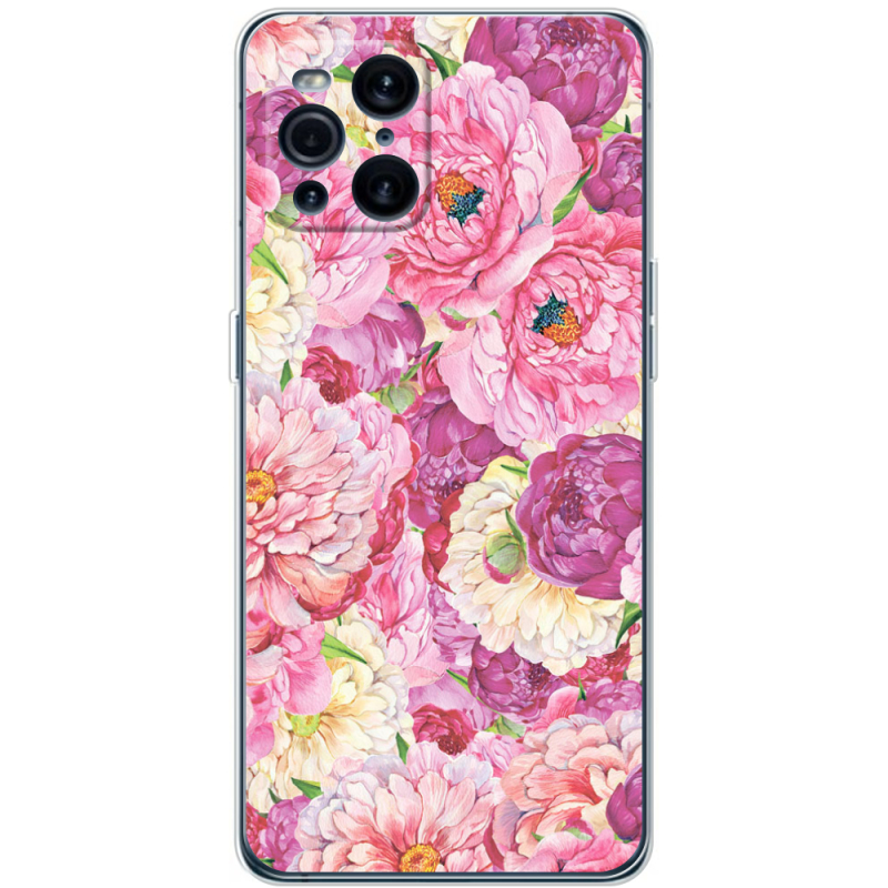 Чехол BoxFace OPPO Find X3 Pro Pink Peonies