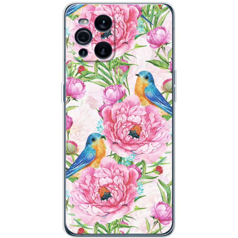 Чехол BoxFace OPPO Find X3 Pro Birds and Flowers