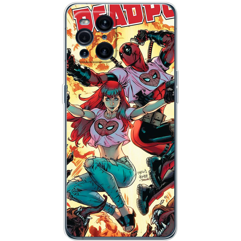 Чехол BoxFace OPPO Find X3 Pro Deadpool and Mary Jane