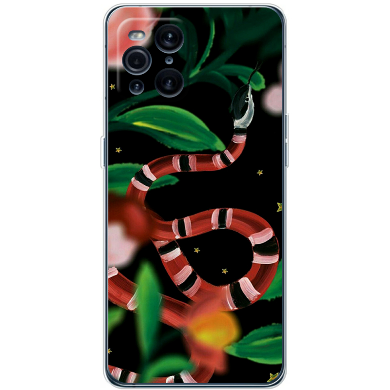 Чехол BoxFace OPPO Find X3 Pro Red Snake