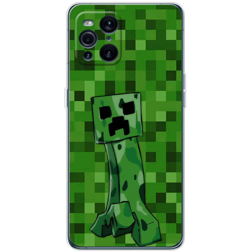 Чехол BoxFace OPPO Find X3 Pro Minecraft Creeper