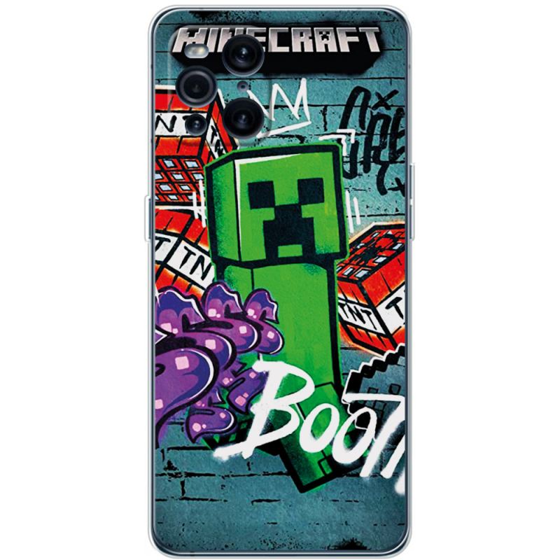 Чехол BoxFace OPPO Find X3 Pro Minecraft Graffiti