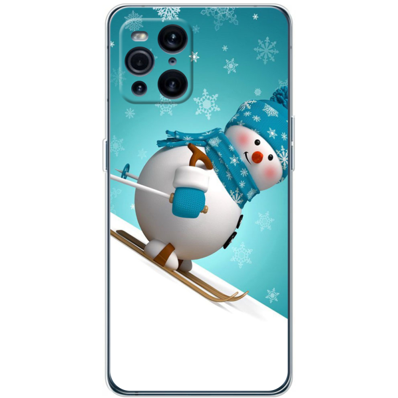 Чехол BoxFace OPPO Find X3 Pro Skier Snowman