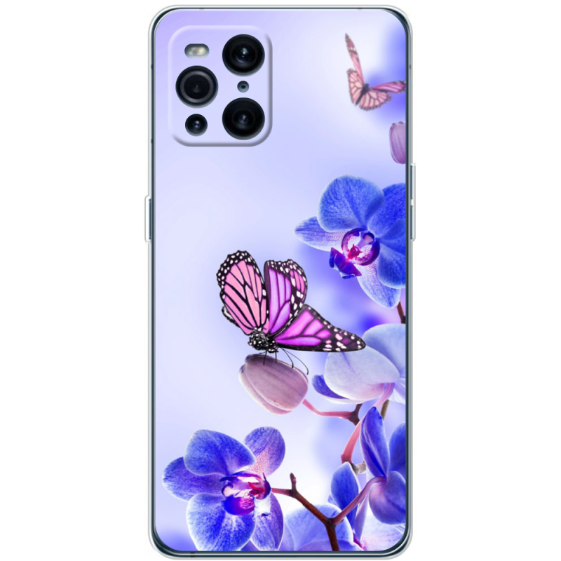 Чехол BoxFace OPPO Find X3 Pro Orchids and Butterflies