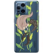 Прозрачный чехол BoxFace OPPO Find X3 Pro Cute Mermaid