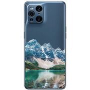 Прозрачный чехол BoxFace OPPO Find X3 Pro Blue Mountain