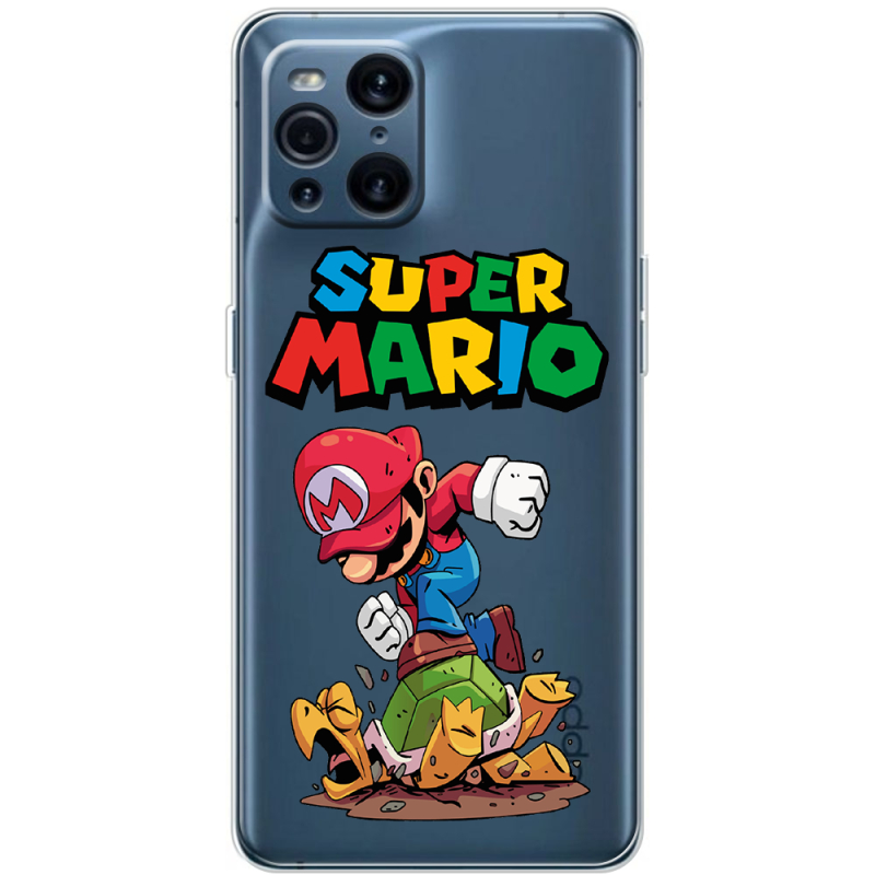 Прозрачный чехол BoxFace OPPO Find X3 Pro Super Mario