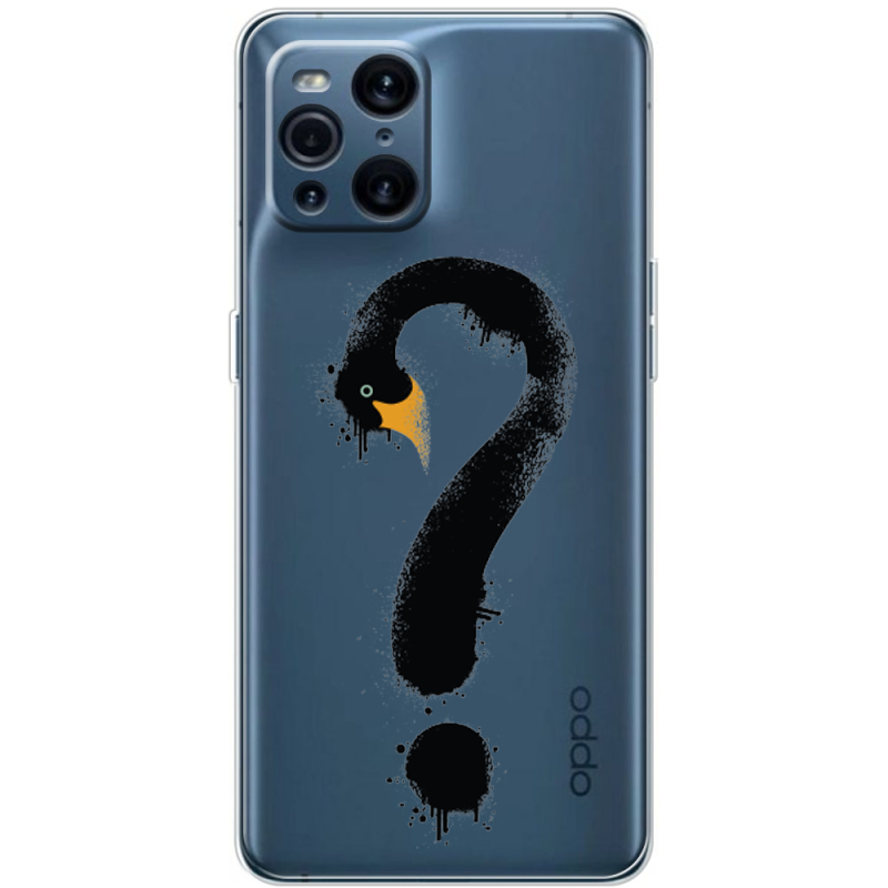 Прозрачный чехол BoxFace OPPO Find X3 Pro Swan question