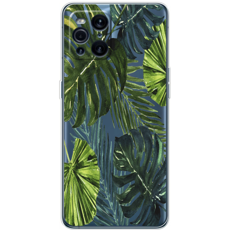 Прозрачный чехол BoxFace OPPO Find X3 Pro Palm Tree