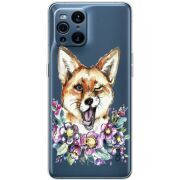 Прозрачный чехол BoxFace OPPO Find X3 Pro Winking Fox