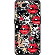 Черный чехол BoxFace OPPO Find X3 Pro Rock Graffiti