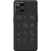 Черный чехол BoxFace OPPO Find X3 Pro Minimalistic