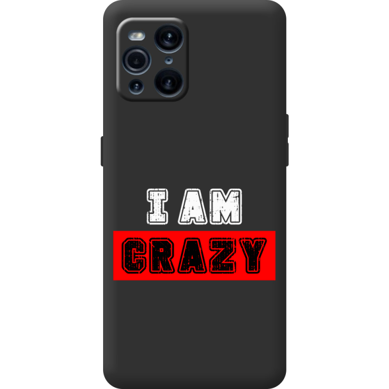 Черный чехол BoxFace OPPO Find X3 Pro I'm Crazy