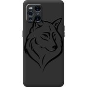 Черный чехол BoxFace OPPO Find X3 Pro Wolf