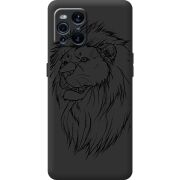 Черный чехол BoxFace OPPO Find X3 Pro Lion