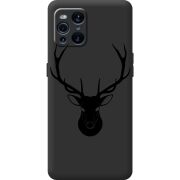 Черный чехол BoxFace OPPO Find X3 Pro Deer